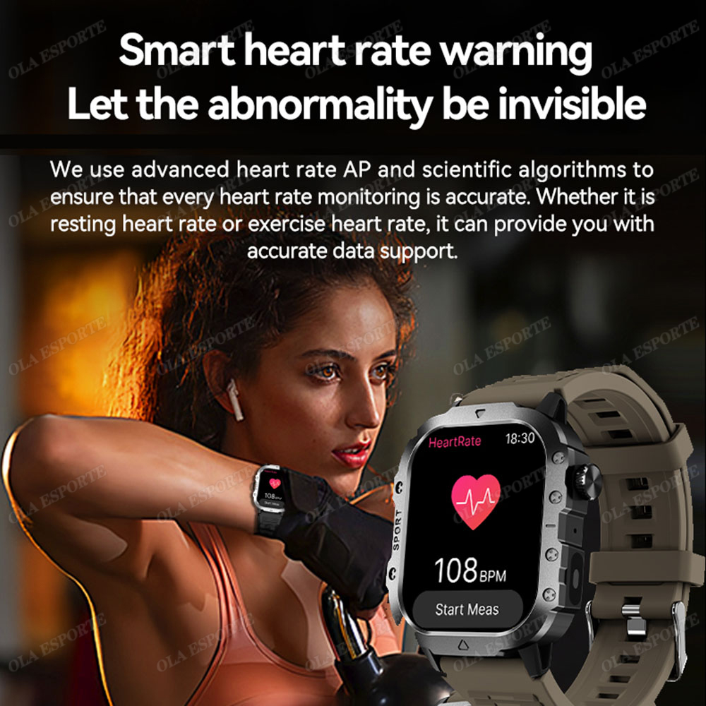 Nowy Wytrzymały Wojskowy Smart – Smartwatch Rugged Watches For Men recenzja i cena