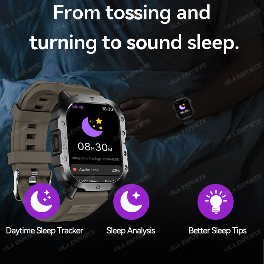 Nowy Wytrzymały Wojskowy Smart – Smartwatch Rugged Watches For Men recenzja i cena