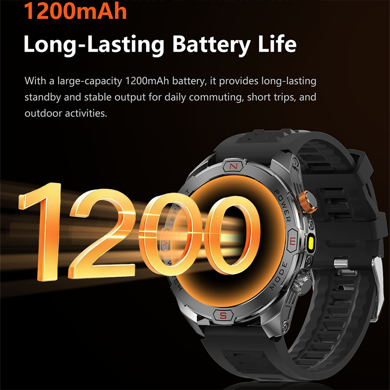 Wytrzymały smartwatch zasilany – Smartwatch Rugged Watches For Men recenzja i cena
