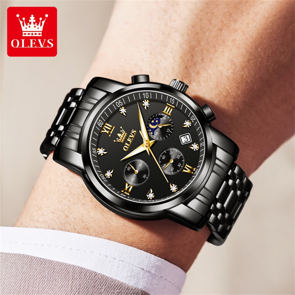 OLEVS Popularne męskie zegarki – Analog Quartz Watch recenzja i cena