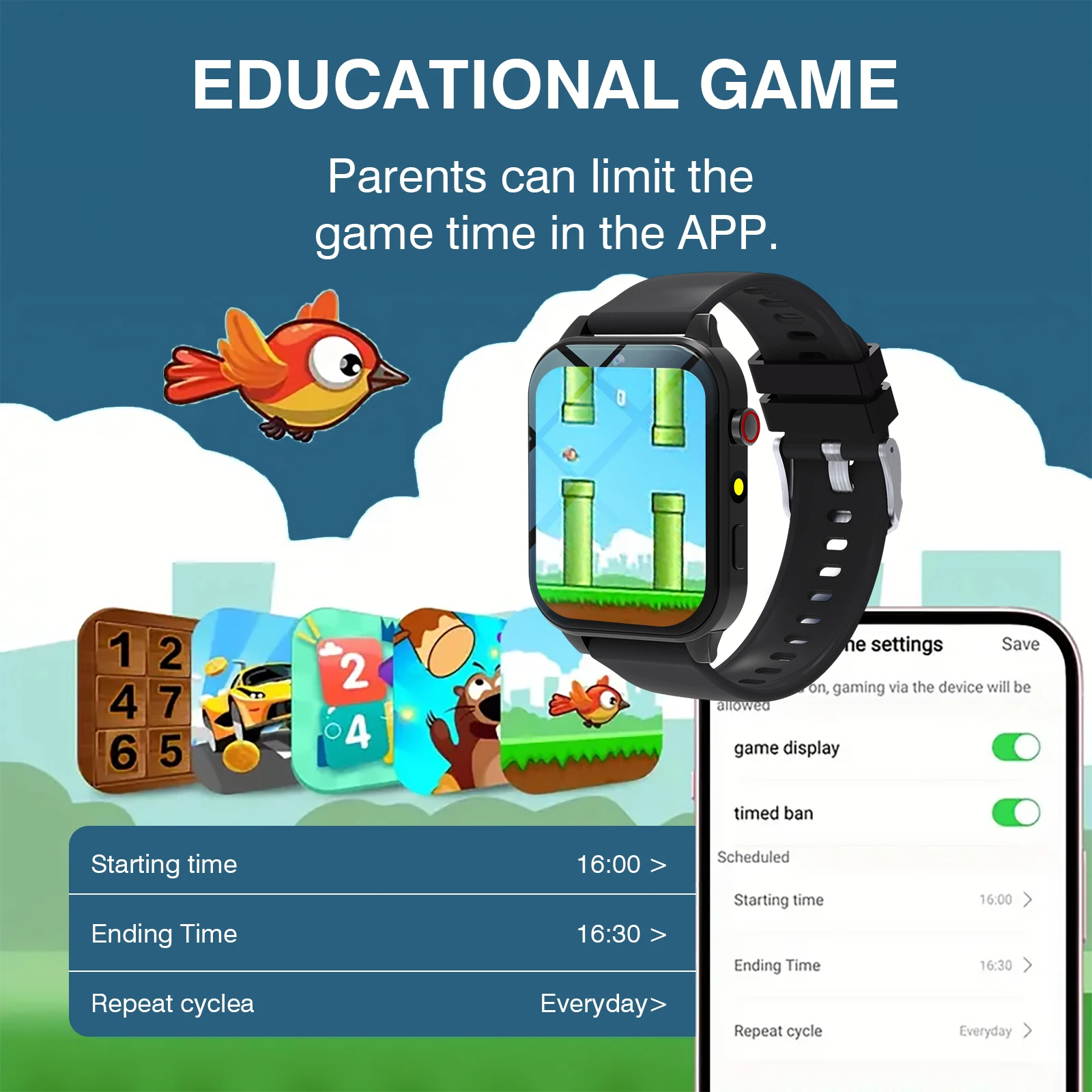 Smartwatch dla dzieci 18 gier  – Smartwatch Watches Girls recenzja i cena