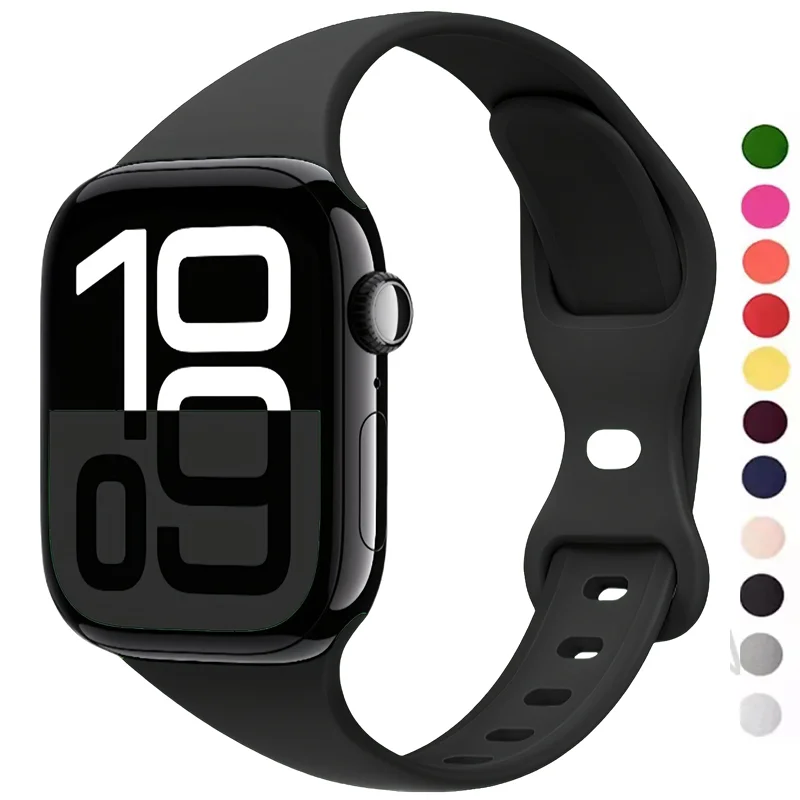 Cienki silikonowy pasek do App – Smartwatch Slim Watches For Men recenzja i cena