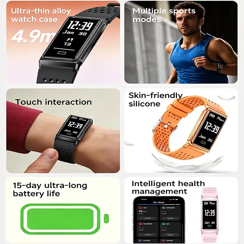LIGE Nowa Ultracienka Intelige – Smartwatch Slim Watches For Men recenzja i cena