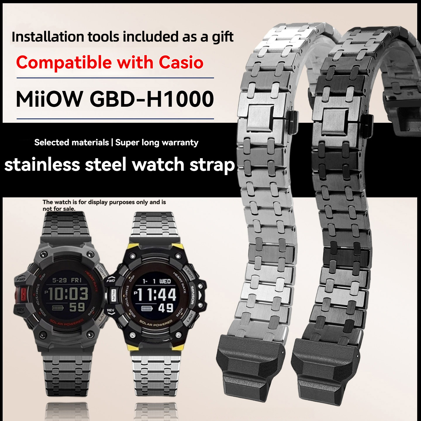 Zmodyfikowany metalowy pasek z – Casio Watches Smartwatch recenzja i cena