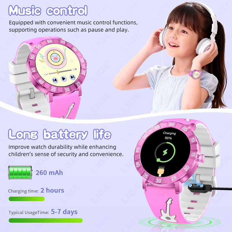 LIGE Dziecięcy Smartwatch HRV  – Smartwatch Watches Useful Gift For Boys recenzja i cena