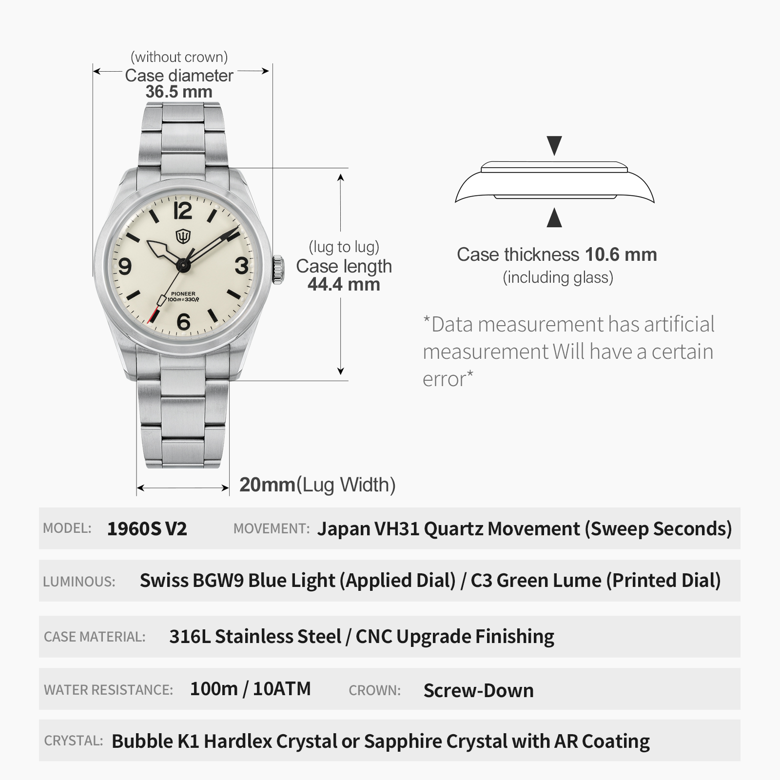 Watchdives WD1960S V2 Vintage  – Watches Ladies Smartwatch recenzja i cena