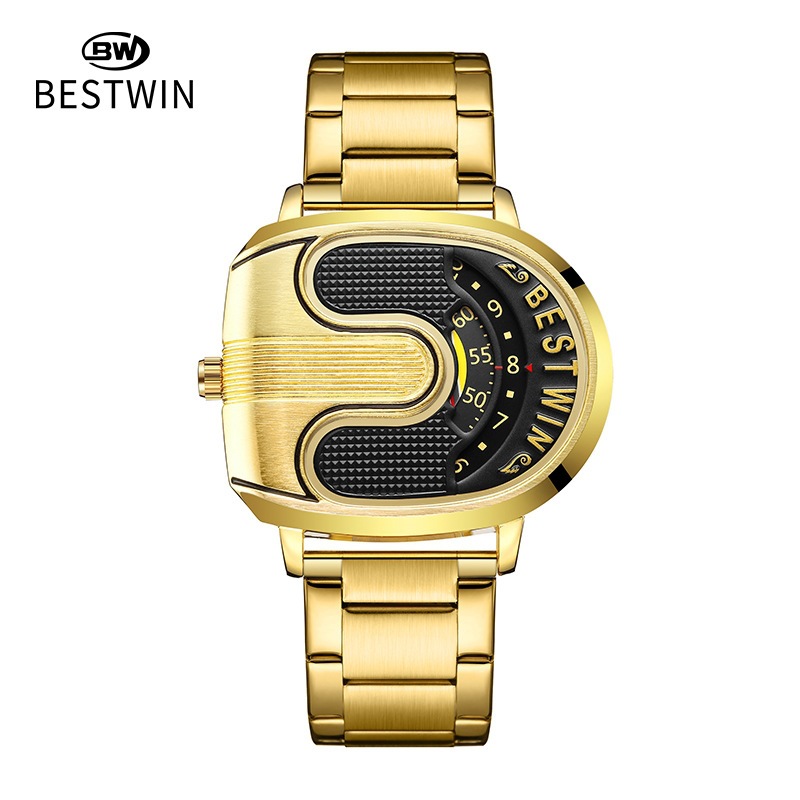 Złoty luksusowy zegarek kwarco – Smartwatch Luxury Watches recenzja i cena