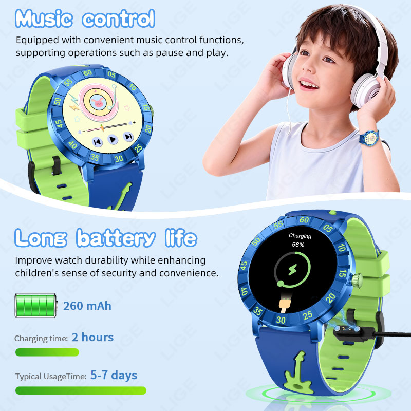 LIGE 2026 HRV Dziecięcy Smartw – Smartwatch Watches Useful Gift For Boys recenzja i cena